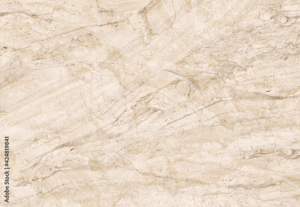 Obraz premium Natural Cream Marble Closeup, Beautiful Luxury Marble Texture