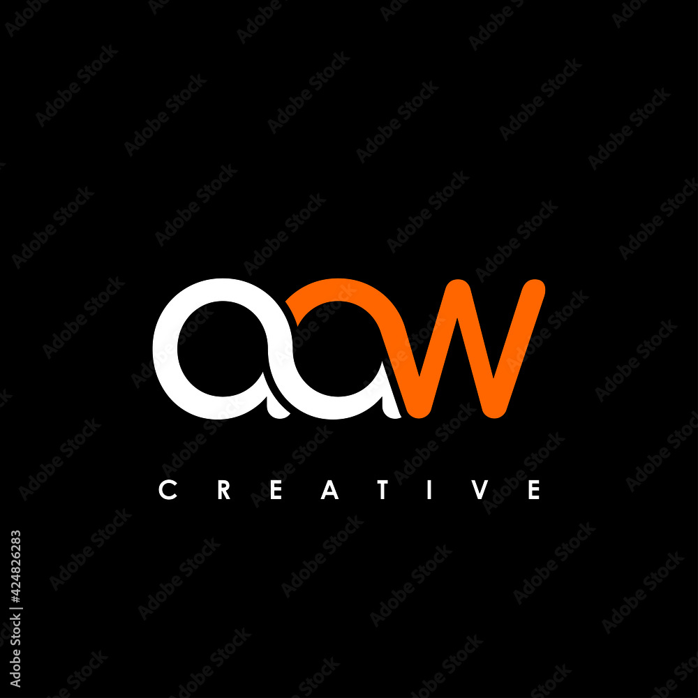 AAW Letter Initial Logo Design Template Vector Illustration AAW Letter Initial Logo Design Template Vector Illustration