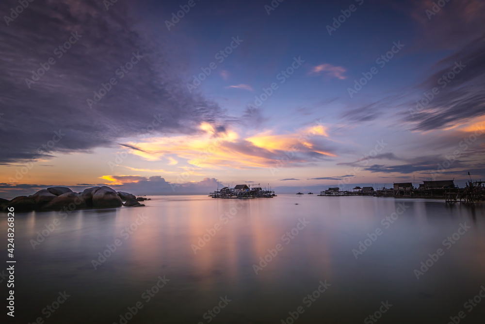 Wonderful Sunset at Bintan Island Indonesia