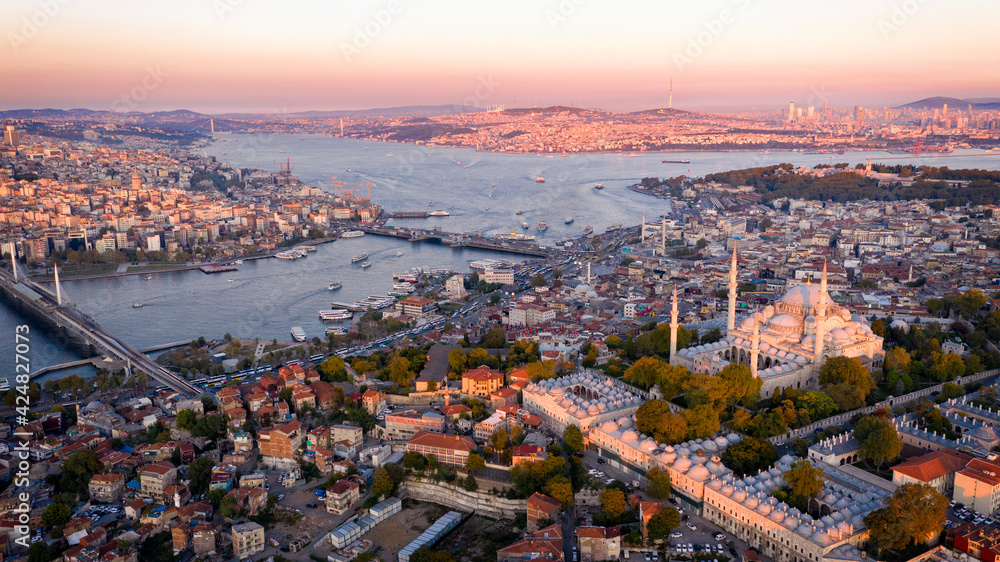 Obraz premium aerial view of the istanbul