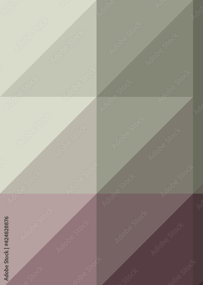 Abstract color Low-Polygones Generative Art background illustration
