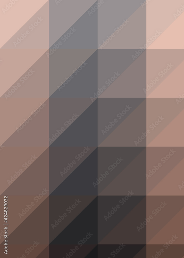 Fototapeta premium Abstract color Low-Polygones Generative Art background illustration