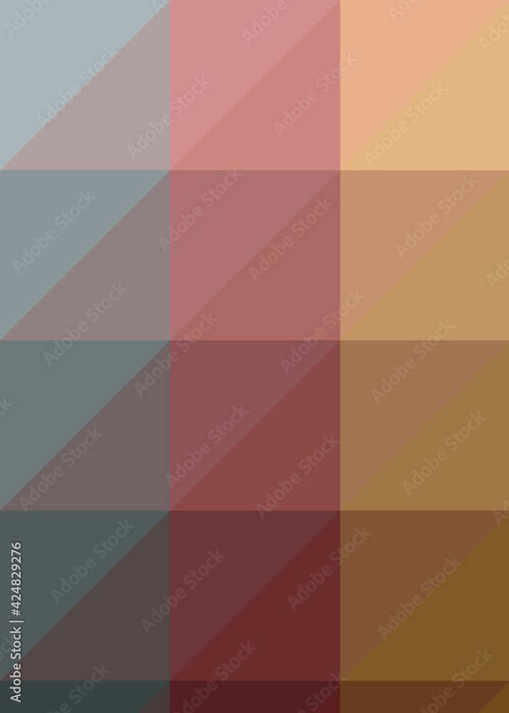 Obraz premium Abstract color Low-Polygones Generative Art background illustration