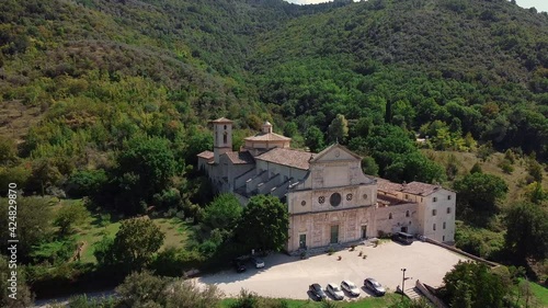Wallpaper Mural Aerial view of old church in the city suburbs Torontodigital.ca