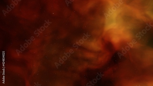 abstract colorful background, nebula gas cloud in deep outer space, science fiction illustrarion 3d render © ANDREI