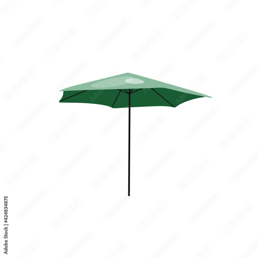 Fototapeta premium Beach umbrella. Vector illustration.