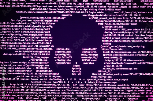 Ataque hacker de virus en internet.