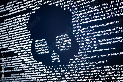 Ataque hacker de virus en internet.