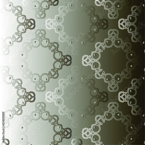  Pattern with a black-and-white gradient . Abstract metallic background 