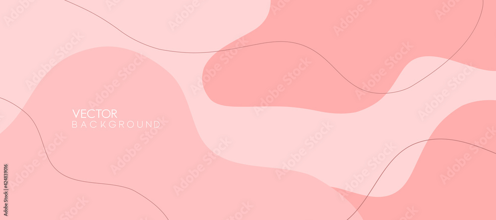 Abstract trendy pink background. Trendy pattern design in modern style for  banner, wallpaper, text space, web, and media promotion. Vector Stock  Vector | Adobe Stock