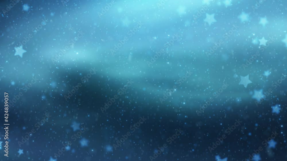 Abstract sky with stars and realistic snowfalling. Abstract sky with stars and realistic snowfalling.
