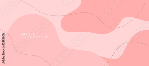 Abstract trendy pink background. Trendy pattern design in modern style for banner, wallpaper, text space, web, and media promotion. Vector