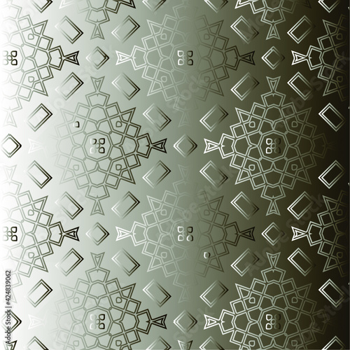  Pattern with a black-and-white gradient . Abstract metallic background 