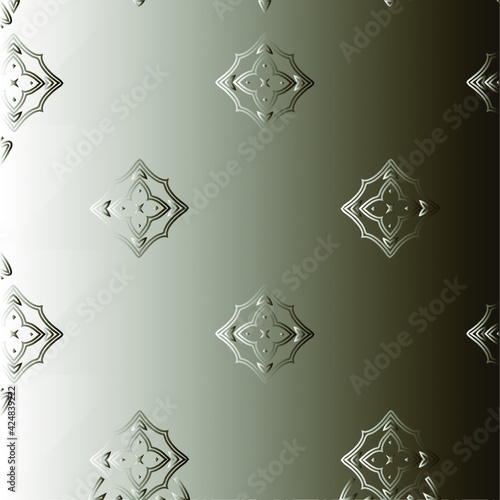  Pattern with a black-and-white gradient . Abstract metallic background 