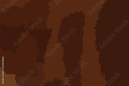 Bison skin pattern vector illustration. Fashion animal print. American animal texture. Buffalo fur background flag. Northern America bison texture brown background.
