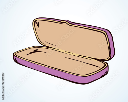 Glasses case. Vector drawing