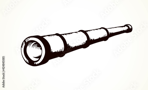 Spyglass. Vector drawing