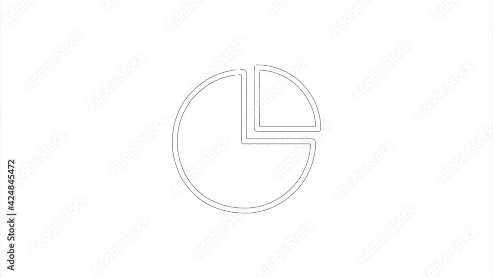 Infographic icon in hand draw style. Motion graphics Infographic icon in hand draw style. Motion graphics