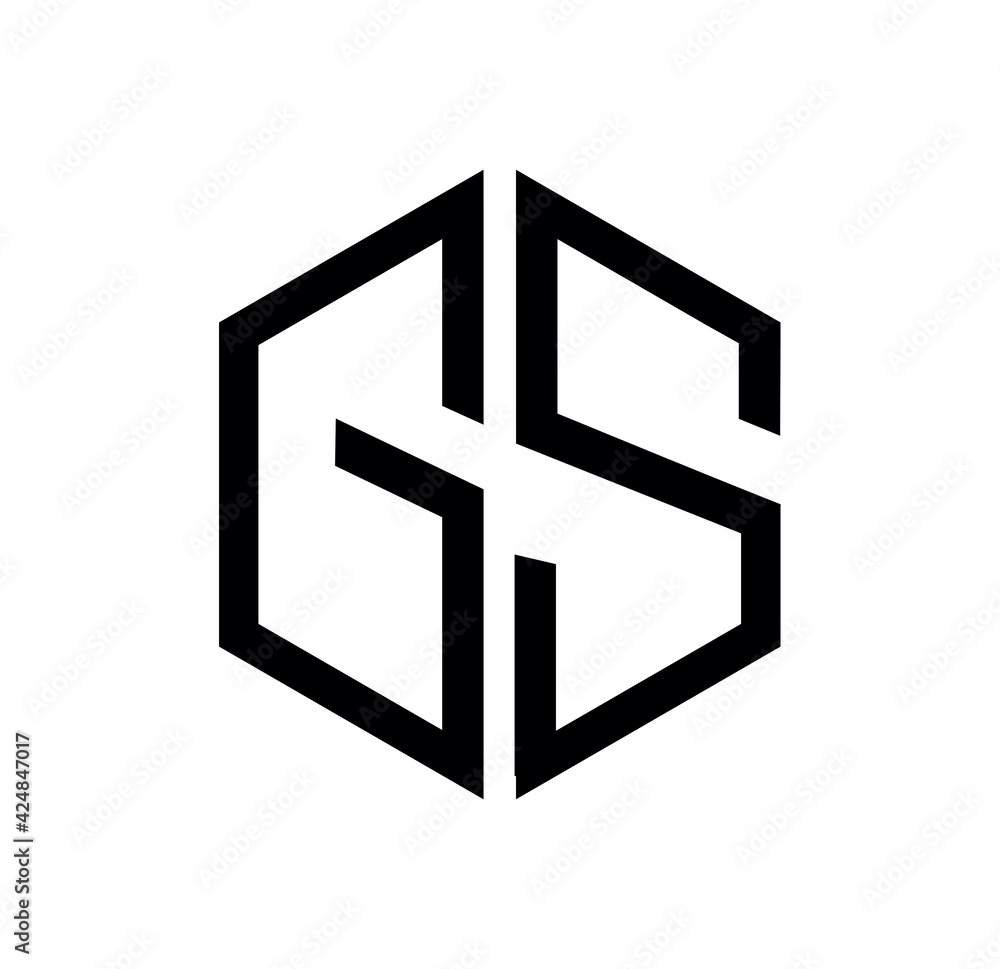 GS Monogram Initial Logo GS Monogram Initial Logo