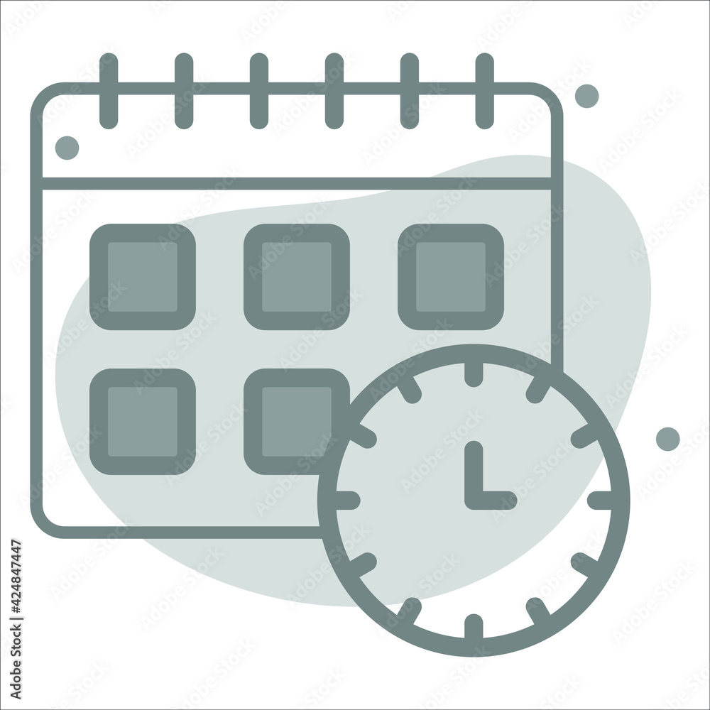 deadline icon with background modern illustration deadline icon with background modern illustration