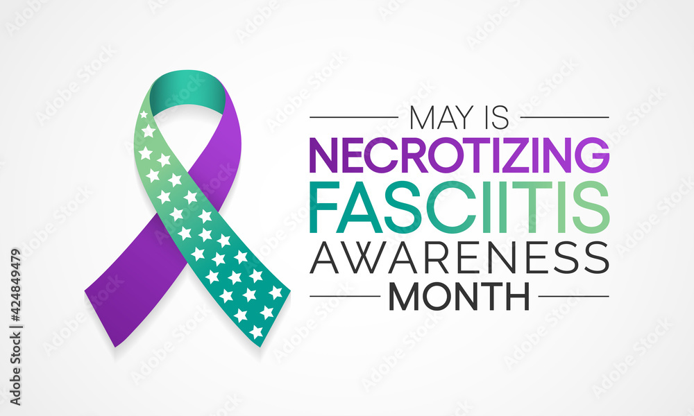 Vector illustration on the theme of Necrotizing Fasciitis Awareness month observed each year in May.