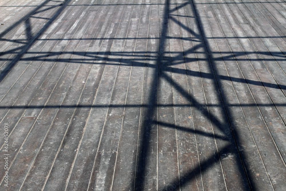 shadow on the wooden floor shadow on the wooden floor