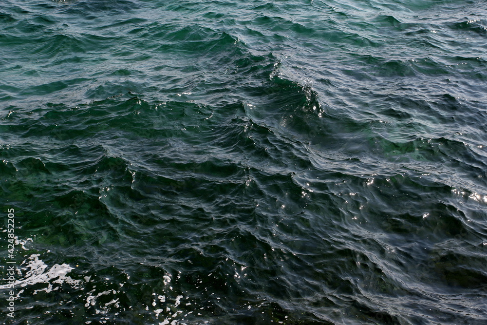 green sea wave in the sun green sea wave in the sun