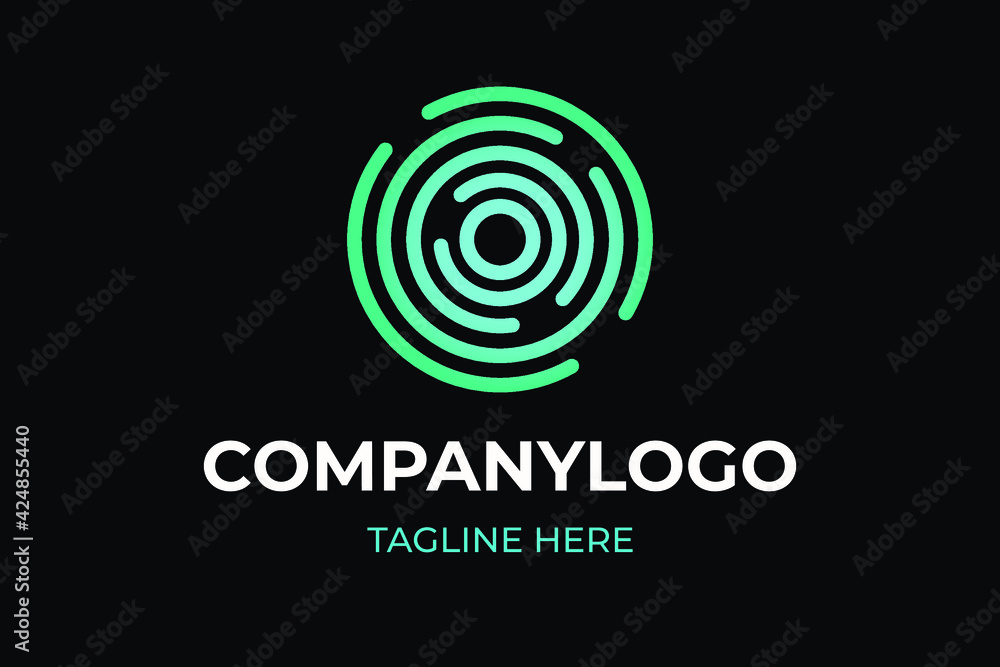 Sphere Logo Circle abstract design Technology Global communication vector template linear style. Vector logo Sphere Logo Circle abstract design Technology Global communication vector template linear style. Vector logo