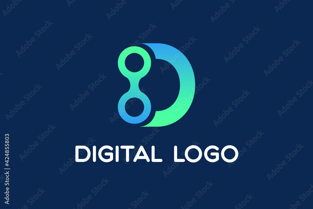 Abstract Initial Letter D Logo. Can be used for Business and Technology Logos. Flat Vector Logo Design Template Elements. Abstract Initial Letter D Logo. Can be used for Business and Technology Logos. Flat Vector Logo Design Template Elements.