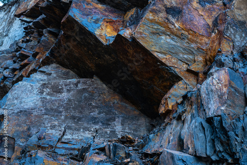 Fototapeta Naklejka Na Ścianę i Meble -  cuts of rocks, textured background