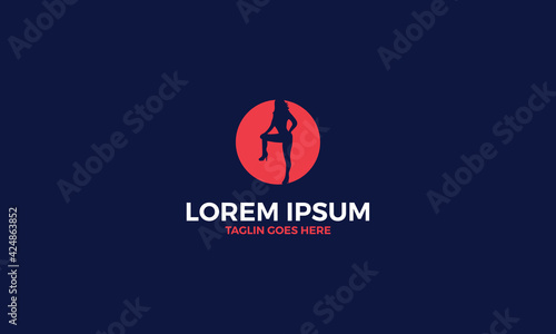 women sexy logo vector icon illustration