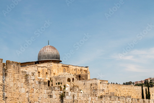 The Al Aqsa Mosque on the Temple Mount in Jerusalem