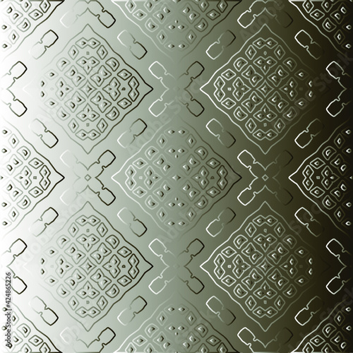 Fototapeta Naklejka Na Ścianę i Meble -   Pattern with a black-and-white gradient . Abstract metallic background 