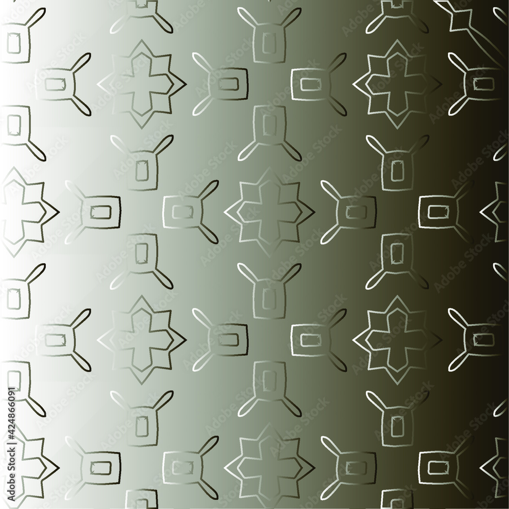  Pattern with a black-and-white gradient . Abstract metallic background 