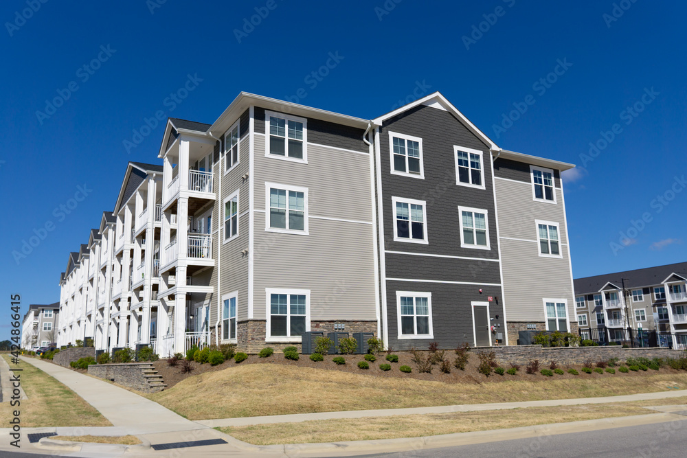 Suburban residential apartment complex building Suburban residential apartment complex building