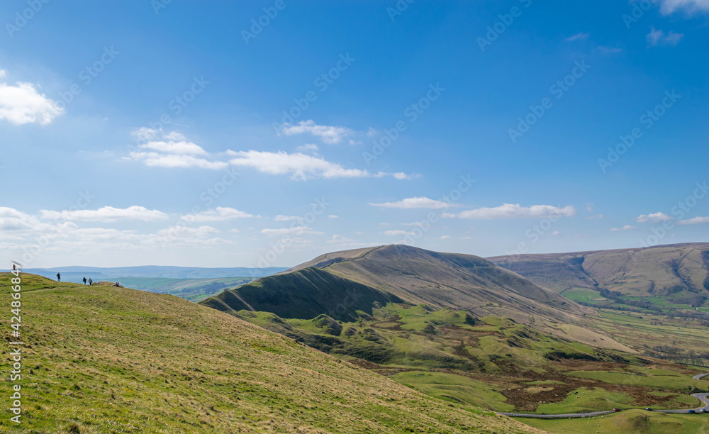 landscape with blue sky