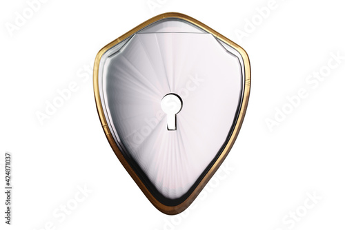 keyhole as lock 3d-illustra...