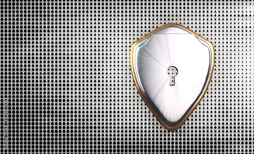 keyhole as lock 3d-illustra...