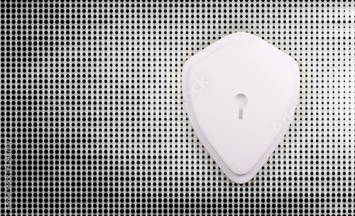 keyhole as lock 3d-illustra...