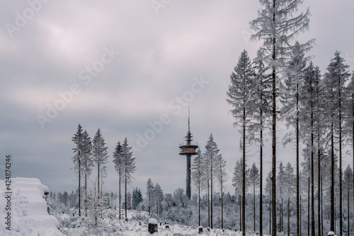 A nice picture of the Fernmeldeturm, Hohe Wurzel near Wiesbaden, Germany