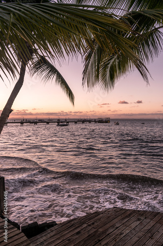 sunset on the beach