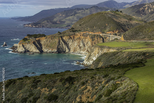 Sea views along California's Pacific Coast Highway	
