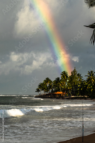 rainbow over the sea