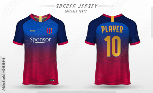 Soccer jersey template sport t shirt design