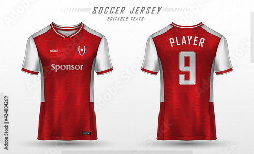 Soccer jersey template sport t shirt design