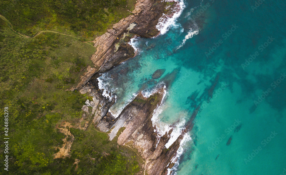 Coastline drone photo 