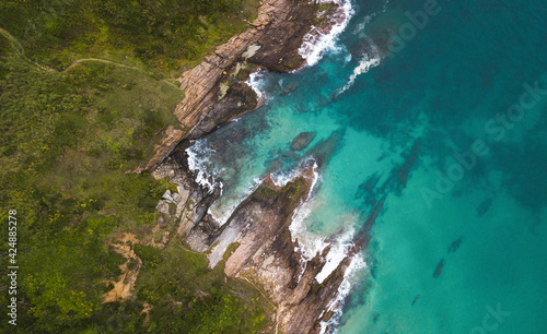 Coastline drone photo 