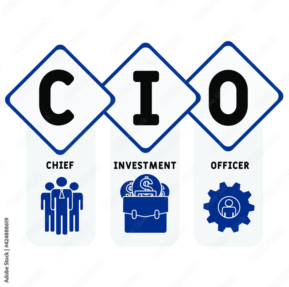 CIO - Chief Investment Officer acronym. business concept background. vector illustration concept with keywords and icons. lettering illustration with icons for web banner, flyer, landing page CIO - Chief Investment Officer acronym. business concept background. vector illustration concept with keywords and icons. lettering illustration with icons for web banner, flyer, landing page