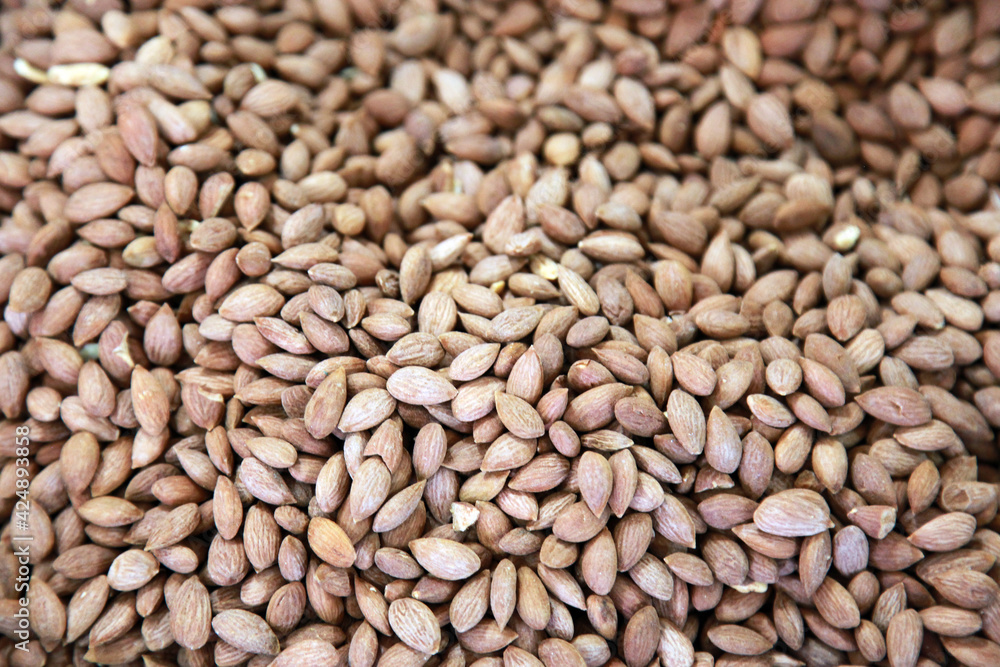Almond nuts in the delicatessen. Almond nuts in the delicatessen.