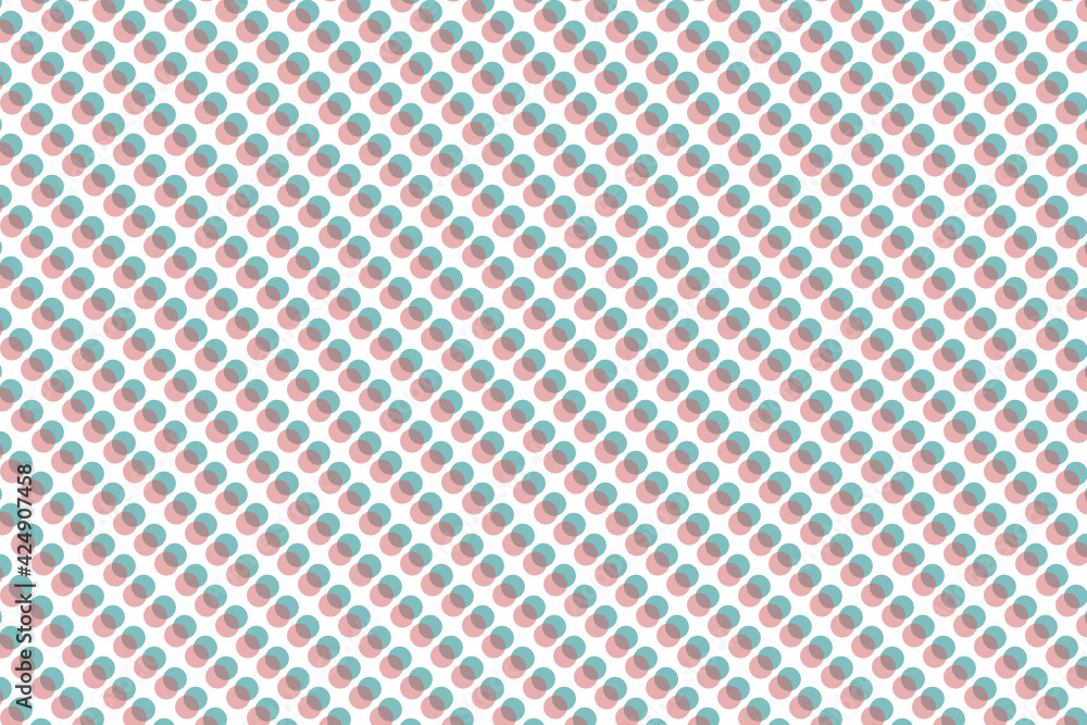 Patrón de círculos semitransparentes emparejados formando diagonales sobre fondo blanco Patrón de círculos semitransparentes emparejados formando diagonales sobre fondo blanco